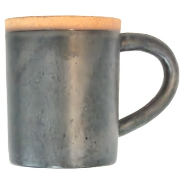 美濃燒 TRAY 大手把馬克杯 9.5 x 7.8cm  黑色  1個