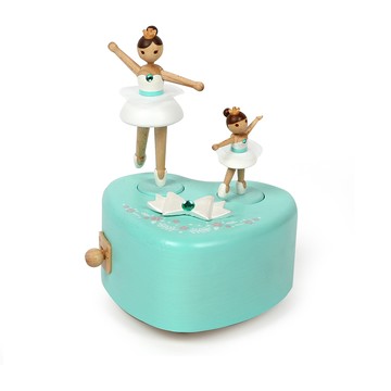 知音文創｜親子芭蕾木製雙旋轉音樂鈴