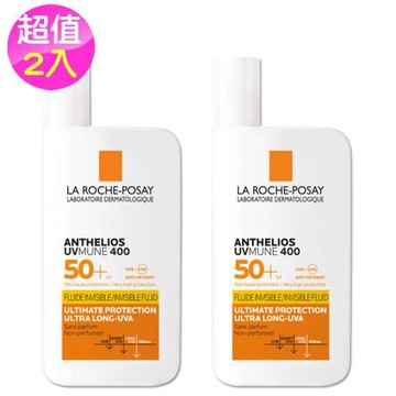 (公司貨)理膚寶水安得利清爽極效夏卡防曬液50ml超值2入