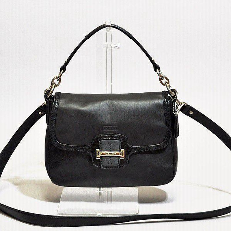 コーチ ショルダーバッグ バスキア 2way 斜め掛け レザー ブラック コーチ ショルダーバッグ バスキア 2way 斜め掛け レザー ブラック