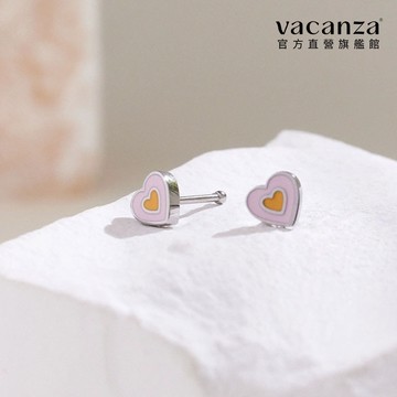 vacanza｜醫療鋼｜雙層愛心滴釉養耳棒‧醫療鋼耳環 #新年飾品 #新年禮物