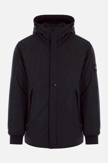 STONE ISLAND nylon padded jacket with logo patch Man