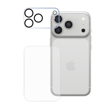 Slimax 鏡頭貼＋機身背貼 iPhone 17 Pro / Pro Max / 9H 一體式全覆蓋 鏡頭貼 / 霧面軟膜 充電背蓋保護貼