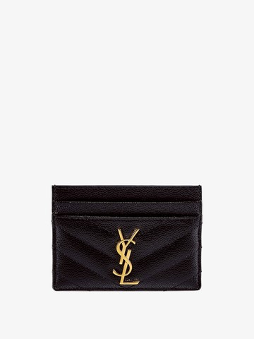Leather card holder - SAINT LAURENT - gender_Woman