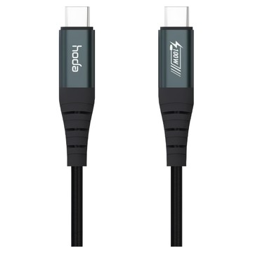 HODA 好貼 W3 編織 USB-C to C 數據線 20V/5A  120cm  黑色  1個