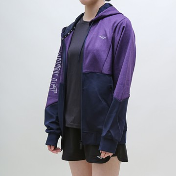 【蛇年最高折233】EVERLAST 外套 紫黑 雙色拼接 連帽 休閒外套 女 4952110180
