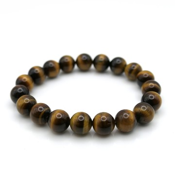 advance jewel 寶峻晶石館 虎眼石手珠  10mm  棕色