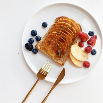 北歐簡約純白月光盤陶瓷西餐盤早餐盤沙拉湯盤點心盤子菜盤家用