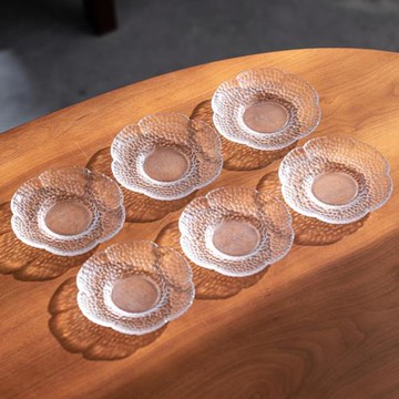 輕奢玻璃茶杯墊功夫茶創意辦公室杯墊茶托隔熱墊茶具茶道配件大全