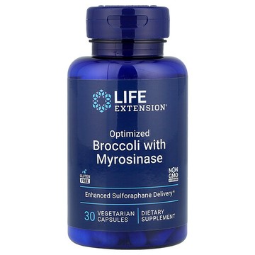 Life Extension, 優化西蘭花和黑芥子酶，30 粒素食膠囊
