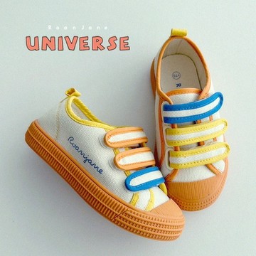 韓國專櫃 Roa&Jane 橘黃滾邊休閒鞋