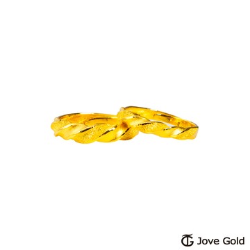 【JoveGold漾金飾】時光延續黃金成對戒指