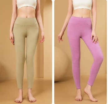 秋褲女士高腰保暖褲蠶絲羊毛發熱塑身加絨加厚女冬季新款