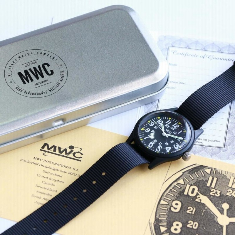 MWC アメリカ軍ミリタリーウォッチ ベトナム戦争モデル ブラック US Military Pattern Vietnam Watch |  LINEショッピング