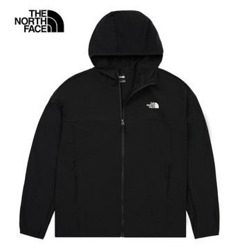 The North Face 官方旗艦 北面女款黑色舒適透氣連帽外套｜8EYHJK3