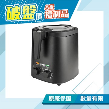 (福利品)【SAMPO聲寶】３公升健康油切氣炸鍋 定時 溫控 透明上蓋-黑 KZ-L19301BL 保固免運