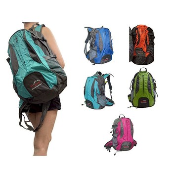 ~雪黛屋~EYE 後背包中容量胸前護腰釦雨罩按摩背墊超輕高防水尼龍布30L出水孔HEYE056