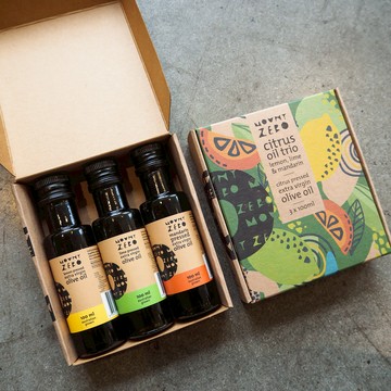 澳洲MOUNT ZERO Frantoio - 風味特級初榨橄欖油三入嚐鮮組 (檸檬、青檸、柑橘）各100毫升