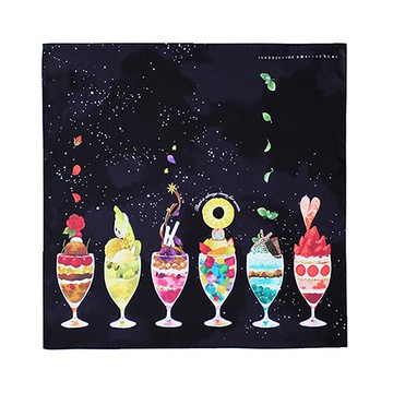 聖代 寶藍色 手帕 41×41cm 100%純棉 日本製造