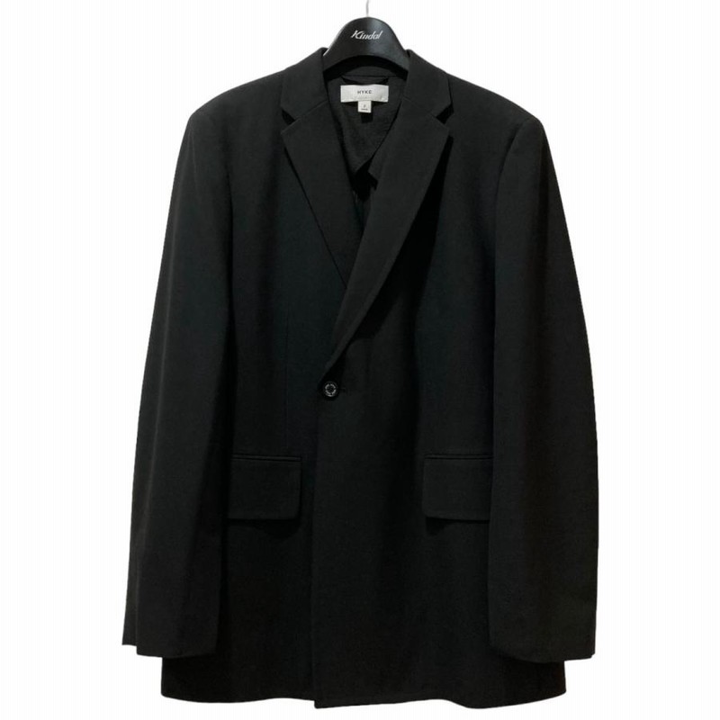 ハイク HYKE P R STRETCH DOUBLE-BREASTED BLAZER ストレッチ