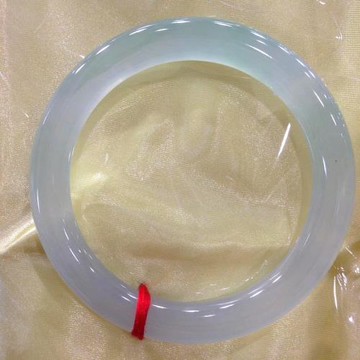 天然緬甸翡翠手鐲女款冰種紫羅蘭飄花正圈貴妃圓條玉鐲送禮送朋友