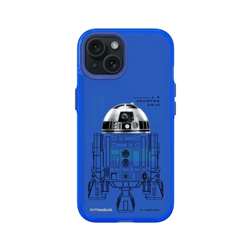 iPhone 15 Clear 激光藍 - 迪士尼-星際大戰 Star Wars - 星際大戰 – R2-D2 結構圖