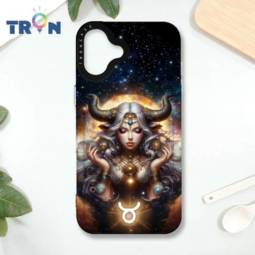 TRON IPHONE 16 PLUS 土象星座系列/金牛座/處女座/摩羯座 MAGSAFE 磁吸 防摔 太空殼 透黑 手機殼