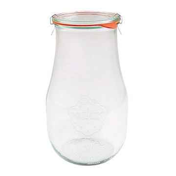 德國 Weck 玻璃罐 甜湯壺 飲料果汁壺 燕麥罐 2700ml Tulip Jar 739 (附密封圈L)現貨 ｜滿額領券最高現折$200⚡專櫃保養美妝 品牌香氛 美的三次方【心心哈德】