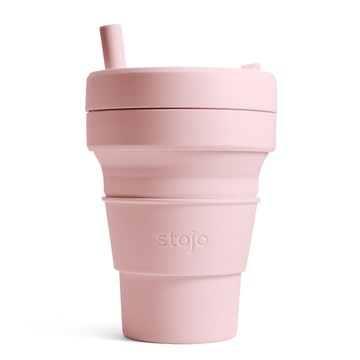 Stojo｜折疊伸縮杯 16oz - 撫子粉(布魯克林限定版)