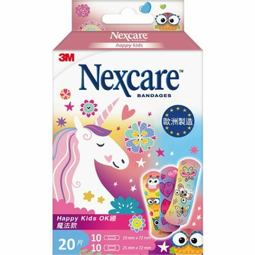 3M Nexcare Happy Kids OK繃 魔法款 20片
