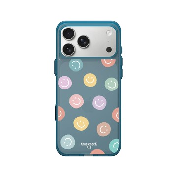 iPhone 17 Pro Max Clear (相機按鈕) 夜幕藍 - Knock Knock A2Z - 微笑糖果