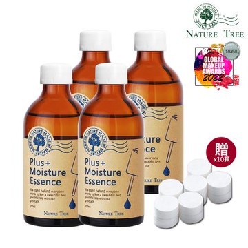 Nature Tree 保濕濃縮精華大絕配 (保濕精華液250mlx4 贈壓縮面膜錠x10)-型錄