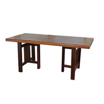 ASSARI-久保5.9尺檀木實木餐桌(寬176x深88x高76cm)