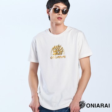 【新年爆殺價↘$888】鬼域海景側鬼家徽LOGO短TEE(白) - BLUE WAY 鬼洗い