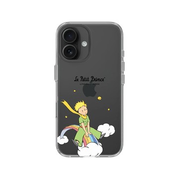 iPhone 16 Clear Case（相機按鈕） 透明 - Le Petit Prince 小王子 - 騎乘在彩虹與雲端之上