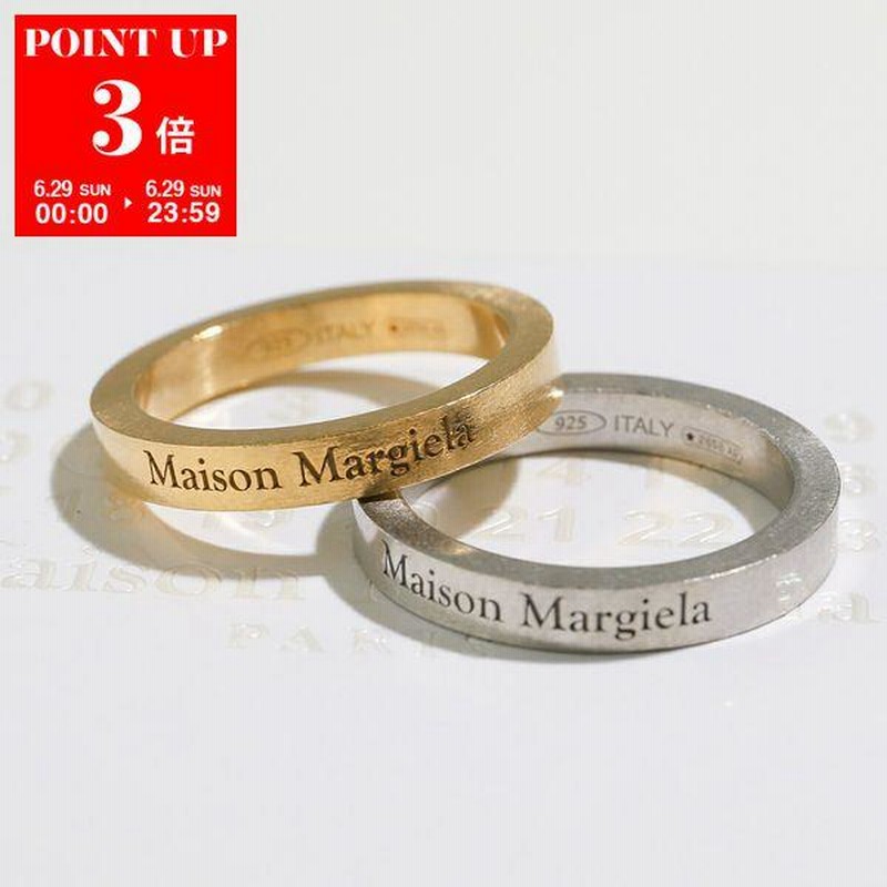 [Maison Margiela]★ロゴリング SM1UQ0080 SV0158 952★関税込 メゾン マルジェラ MAISON MARGIELA メゾン マルジェラ MAISON