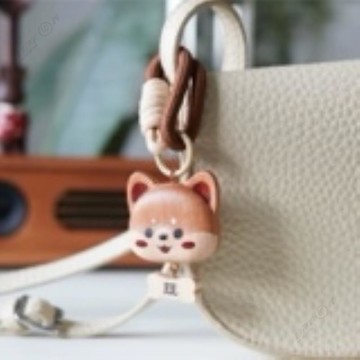 可愛柴犬吊飾 包掛飾品 送朋友禮物 創意原木軟萌柴犬