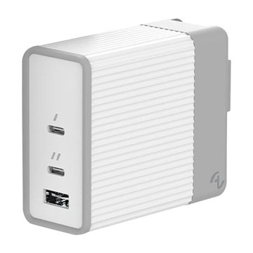 ALLite A3 140W PD3.1氮化鎵急速快充頭 三孔設計 兼容多種快充協議  白色 + 灰色  1個