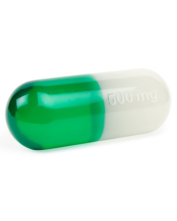 Large Green Acrylic Pill