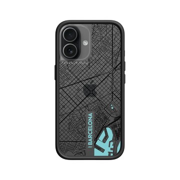 iPhone 17 Mod NX -邊框背蓋組合 (相機按鈕) 黑 - JOCR - Barcelona (Black Logo)