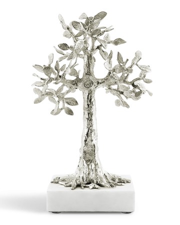 Foliated Cross Nickelplate Sculpture