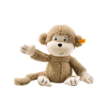 Steiff 金耳釦泰迪熊 黃標 Brownie Monkey  30cm  猴子 棕色  1個