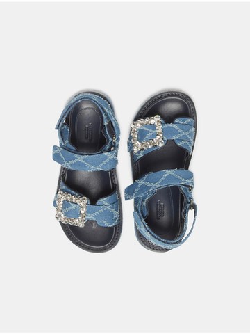 Jewelry Buckle Sandal [Blue] (DG2AM25017BLU)