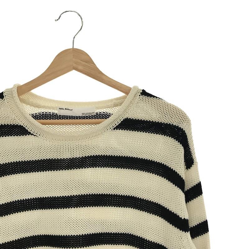 □ご購入者様専用□ Border Rollup Knit Pullover | une3.net