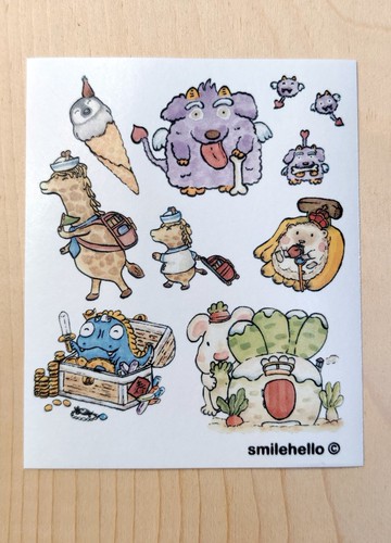 貼紙/和紙貼紙/手帳貼紙 動物A