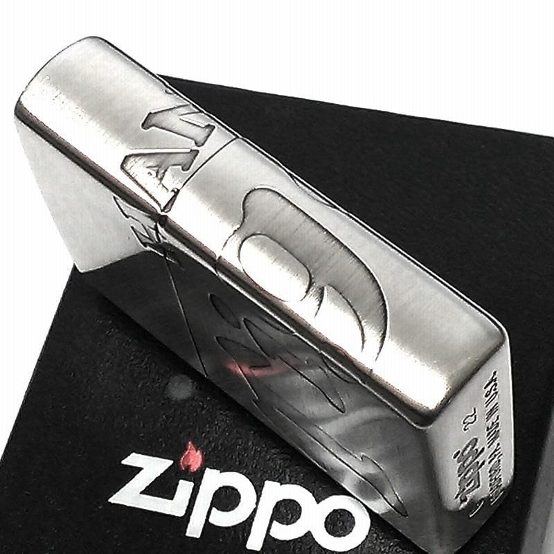 ZIPPO ライター 阪神タイガース ロゴ ジッポ シルバー 野球 3面