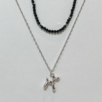 [隔日到貨]Eira Accessory 氣球貴賓狗項鍊‧925純銀項鍊‧韓系 貴賓狗 項鍊 造型 A002-13B