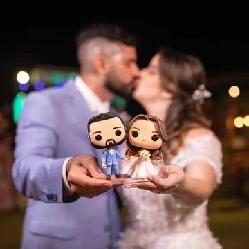 客製化3D人像公仔 訂製手工Funko Pop情侶父母夫妻結婚週年禮物