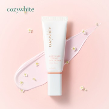 【提亮防曬二合一】cozywhite 心機光感漾白裸肌霜 40mL：乾淨的光感裸肌！由內透出自然光感｜敏弱肌安心使用，服貼不泛白
