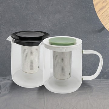 Kiyodo 爵士耐熱玻璃泡茶壺850ml-2支